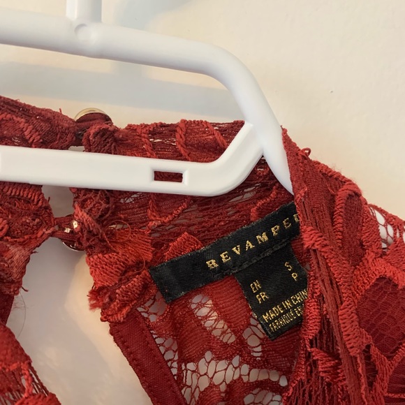 Size Small Rust-Red Skater Dress/Romper - Picture 3 of 3